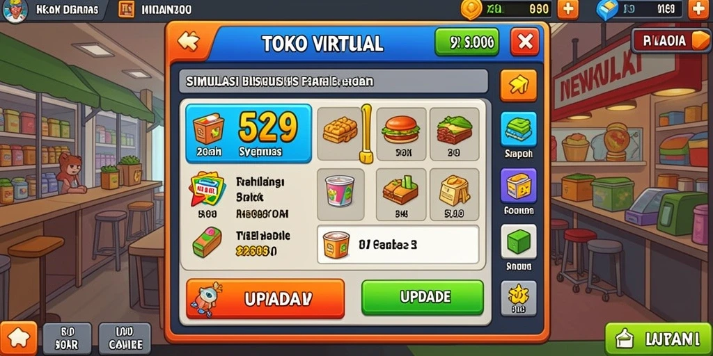 Tampilan menu awal yang menarik.