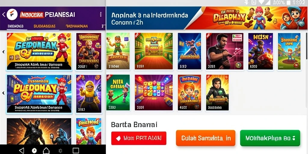 Tampilan menu yang intuitif dan menarik.